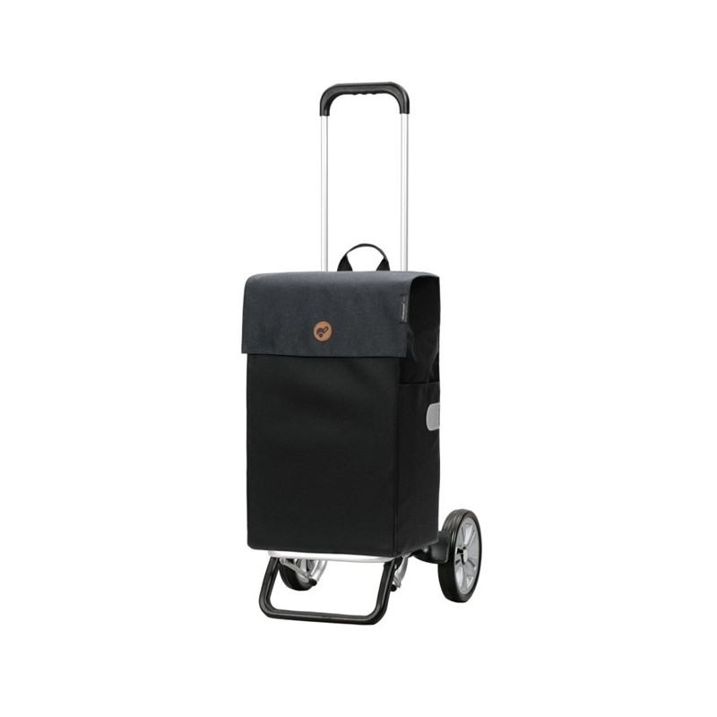 Alu Star Shopper Hera - Chariot de courses 2 roues - Noir - 47 L - Andersen Shopper Manufaktur