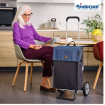 Alu Star Shopper Hera - Chariot de courses 2 roues - Bleu - 47 L - Andersen Shopper Manufaktur