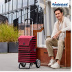 Alu Star Shopper Hera - Chariot de courses 2 roues - Bordeaux - 47 L - Andersen Shopper Manufaktur