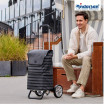 Alu Star Shopper Jelke - Chariot de courses 2 roues - Anthracite - 46 L - Andersen Shopper Manufaktur