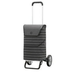 Alu Star Shopper Jelke - Chariot de courses 2 roues - Anthracite - 46 L - Andersen Shopper Manufaktur