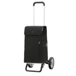 Alu Star Shopper Lissa - Chariot de courses 2 roues - Noir - 43 L - Andersen Shopper Manufaktur