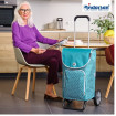 Alu Star Shopper Famke - Chariot de courses 2 roues - Pétrole - 47 L - Andersen Shopper Manufaktur