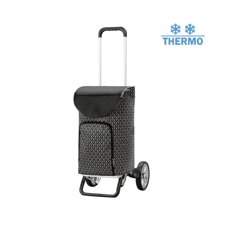 Alu Star Shopper Famke - Chariot de courses 2 roues - Noir - 47 L - Andersen Shopper Manufaktur