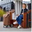 Alu Star Shopper Hilma - Chariot de courses 2 roues - Mousse - 45 L - Andersen Shopper Manufaktur
