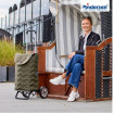 Alu Star Shopper Hilma - Chariot de courses 2 roues - Olive - 45 L - Andersen Shopper Manufaktur