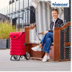 Alu Star Shopper Hilma - Chariot de courses 2 roues - Rouge - 45 L - Andersen Shopper Manufaktur
