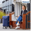 Alu Star Shopper Hilma - Chariot de courses 2 roues - Bleu - 45 L - Andersen Shopper Manufaktur