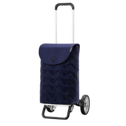Alu Star Shopper Hilma - Chariot de courses 2 roues - Bleu - 45 L - Andersen Shopper Manufaktur