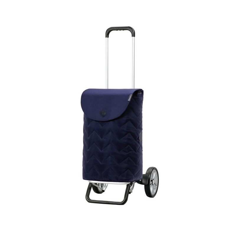 Alu Star Shopper Hilma - Chariot de courses 2 roues - Bleu - 45 L - Andersen Shopper Manufaktur