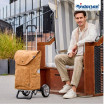 Alu Star Shopper Marta - Chariot de courses 2 roues - Camel - 47 L - Andersen Shopper Manufaktur