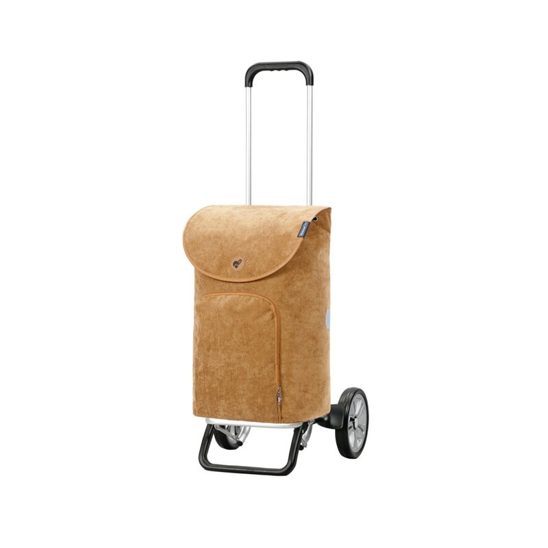 Alu Star Shopper Marta - Chariot de courses 2 roues - Camel - 47 L - Andersen Shopper Manufaktur
