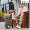 Alu Star Shopper Marta - Chariot de courses 2 roues - Olive - 47 L - Andersen Shopper Manufaktur
