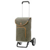 Alu Star Shopper Marta - Chariot de courses 2 roues - Olive - 47 L - Andersen Shopper Manufaktur