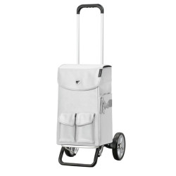 Alu Star Shopper Abbo - Chariot de courses 2 roues - Argent - 42 L - Andersen Shopper Manufaktur