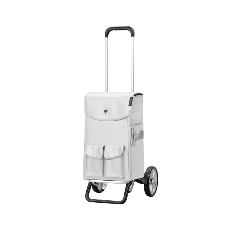Alu Star Shopper Abbo - Chariot de courses 2 roues - Argent - 42 L - Andersen Shopper Manufaktur