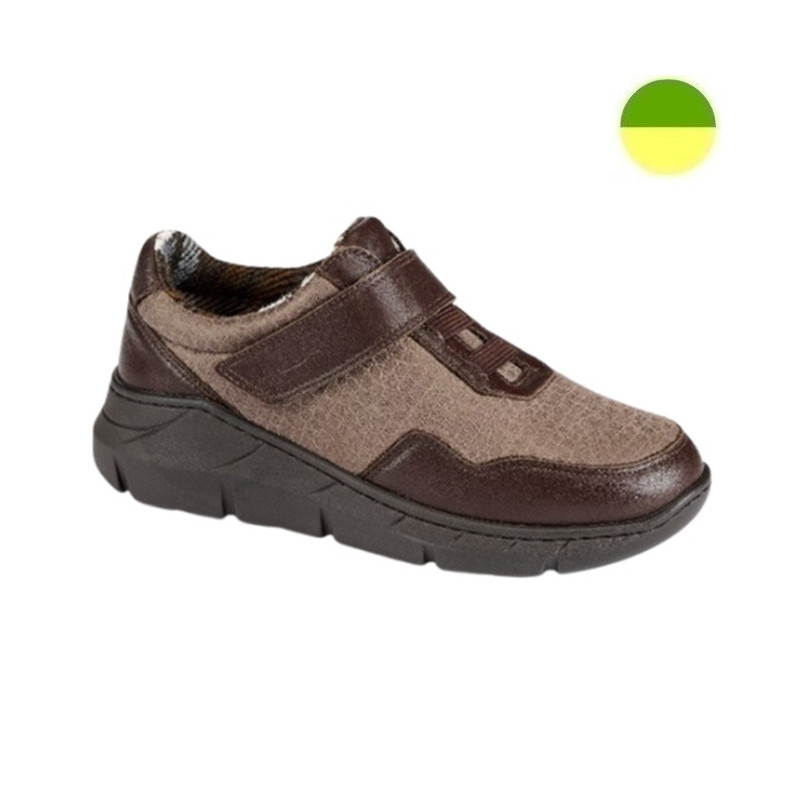 Sneaker à Scratch Marron Bicolore Femme CHUT BR 3612 - BRUMAN