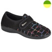 Chausson Fourré Noir Motif Multicolore Femme CHUT BR 3620 - BRUMAN