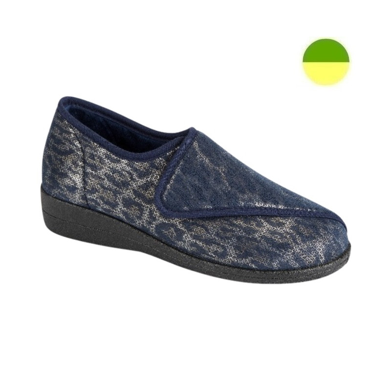 Chausson Marine / Léopard Femme CHUT BR 3605 - BRUMAN