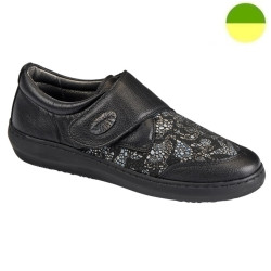 Chaussure de Ville Noir à Motif Argenté Femme CHUT BR 3515 B - BRUMAN