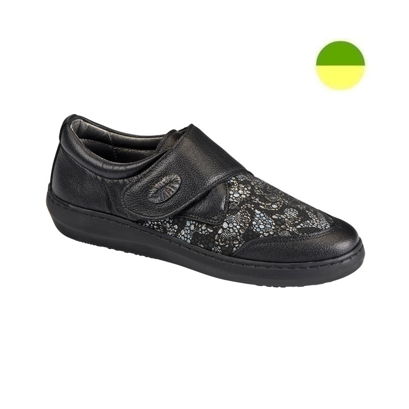 Chaussure de Ville Noir à Motif Argenté Femme CHUT BR 3515 B - BRUMAN