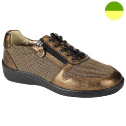 Sneaker à Glissière et Lacet Bronze Femme CHUT BR 3590 - BRUMAN