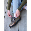 Sneaker à Glissière et Lacet Bronze Femme CHUT BR 3590 - BRUMAN