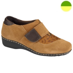 Chaussure Citadine à Grande Ouverture Marron Ocre Femme CHUT BR 3594 - BRUMAN