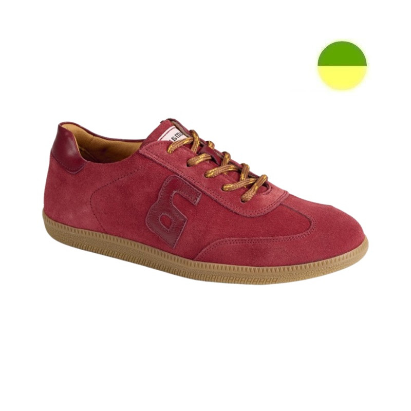 Sneaker à Glissière et Lacet Bordeaux Mixte CHUT BR 3602 D - BRUMAN
