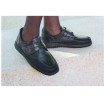 Sneaker Cuir Noir / Effet Vernis Femme CHUT BR 3618 - BRUMAN
