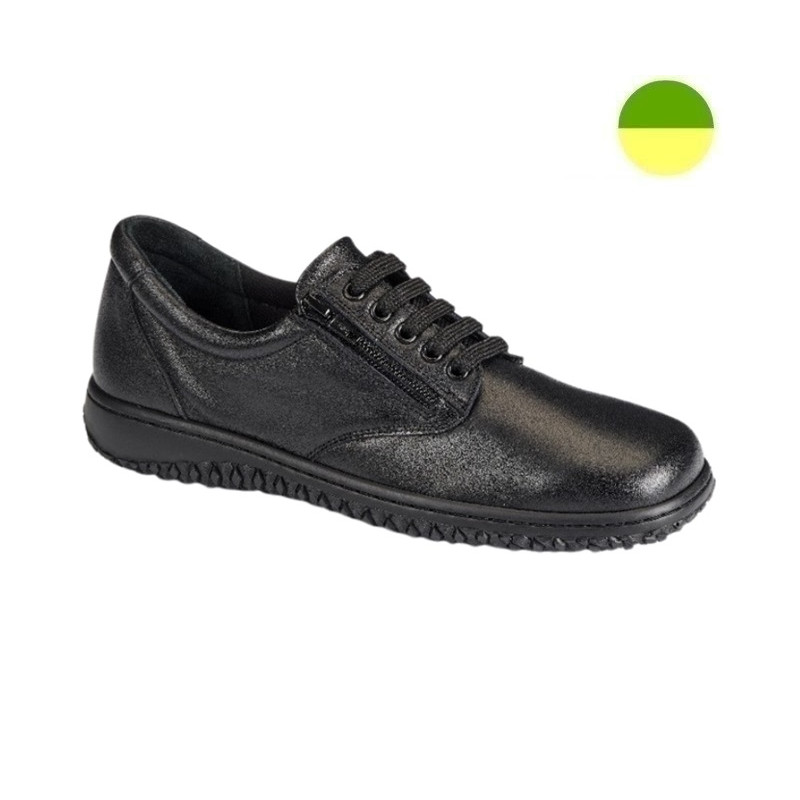 Sneaker à Glissière et Lacet Noir Femme CHUT BR 3619 - BRUMAN