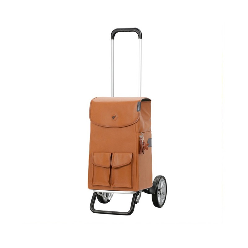 Alu Star Shopper Abbo - Chariot de courses 2 roues - Marron - 42 L - Andersen Shopper Manufaktur