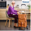 Alu Star Shopper Abbo - Chariot de courses 2 roues - Marron - 42 L - Andersen Shopper Manufaktur