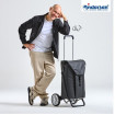 Alu Star Shopper Oli.P 3.0 - Chariot de courses 2 roues - Noir - 50 L - Andersen Shopper Manufaktur