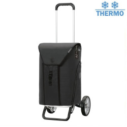 Alu Star Shopper Oli.P 3.0 - Chariot de courses 2 roues - Noir - 50 L - Andersen Shopper Manufaktur