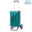Alu Star Shopper Oli.P 3.0 - Chariot de courses 2 roues - Pétrole - 50 L - Andersen Shopper Manufaktur
