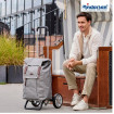 Alu Star Shopper Basil City - Chariot de courses 2 roues - Gris - 50 L - Andersen Shopper Manufaktur