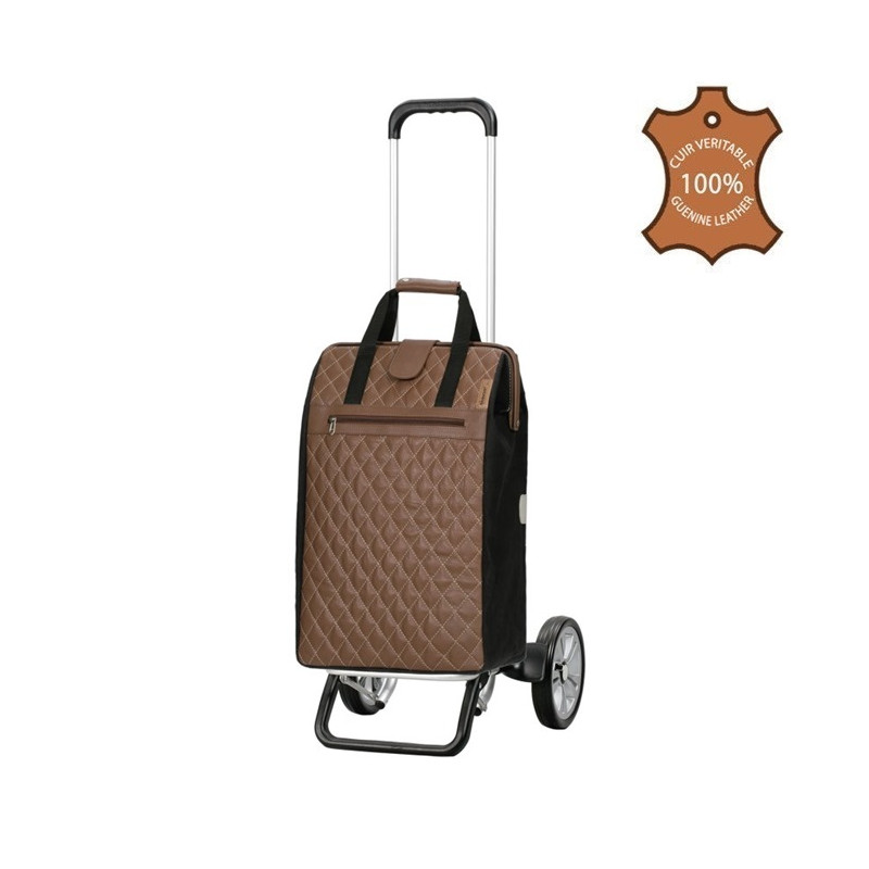 Alu Star Shopper Inra - Chariot de courses 2 roues - Marron - 44 L - Andersen Shopper Manufaktur