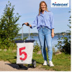 Alu Star Shopper 360° Steg - Chariot de courses 2 roues - Rouge - 43 L - Andersen Shopper Manufaktur