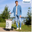Alu Star Shopper 360° Steg - Chariot de courses 2 roues - Gris - 43 L - Andersen Shopper Manufaktur