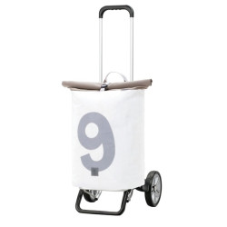 Alu Star Shopper 360° Steg - Chariot de courses 2 roues - Gris - 43 L - Andersen Shopper Manufaktur