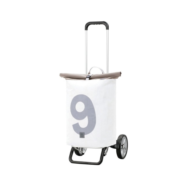 Alu Star Shopper 360° Steg - Chariot de courses 2 roues - Gris - 43 L - Andersen Shopper Manufaktur