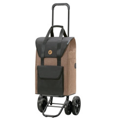 Quattro Shopper Senta 2.0 - Chariot de courses 4 roues - Sable - 49 L - Andersen Shopper Manufaktur