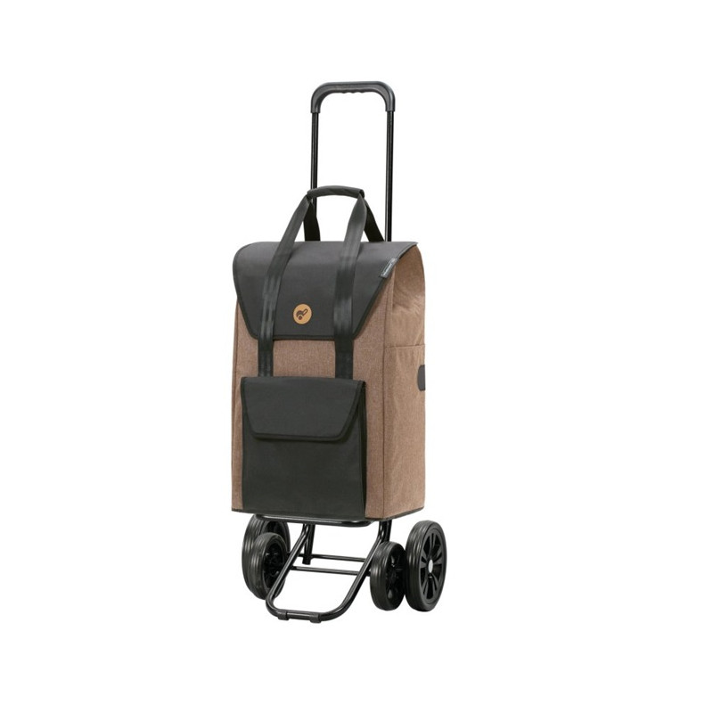 Quattro Shopper Senta 2.0 - Chariot de courses 4 roues - Sable - 49 L - Andersen Shopper Manufaktur