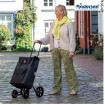 Quattro Shopper Senta 2.0 - Chariot de courses 4 roues - Noir - 49 L - Andersen Shopper Manufaktur