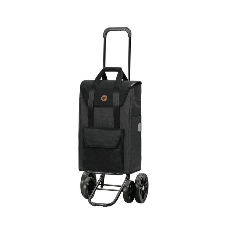 Quattro Shopper Senta 2.0 - Chariot de courses 4 roues - Noir - 49 L - Andersen Shopper Manufaktur