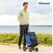 Quattro Shopper Senta 2.0 - Chariot de courses 4 roues - Bleu - 49 L - Andersen Shopper Manufaktur