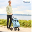Quattro Shopper Lisa - Chariot de courses 4 roues - Bleu - 49 L - Andersen Shopper Manufaktur