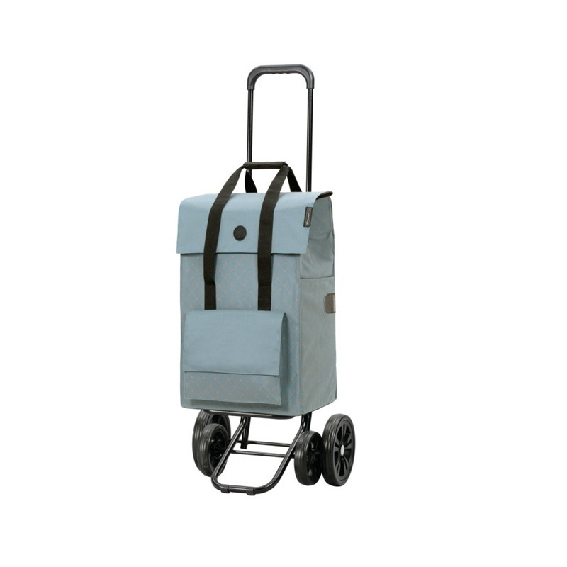 Quattro Shopper Lisa - Chariot de courses 4 roues - Bleu - 49 L - Andersen Shopper Manufaktur