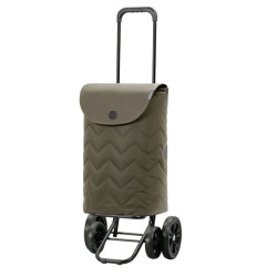 Quattro Shopper Hilma - Chariot de courses 2 roues - Olive - 45 L - Andersen Shopper Manufaktur